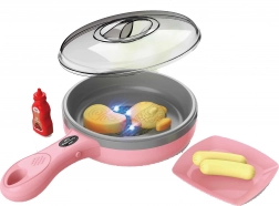 Electronic Pink Frying Pan for Kids 27 cm with Light and Sound