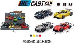 Modello in metallo di auto da corsa con funzione pull-back