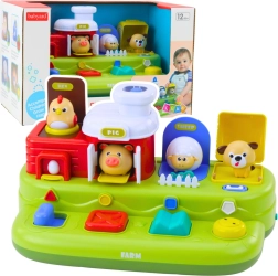 Jouet éducatif interactif pour les tout-petits – animaux de la ferme à ressorts avec sons