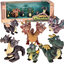 Set of 6 Fairy-Tale Dragon Figures – Magical Creatures