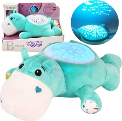Woopie Baby plush hippo 2-in-1 – projector and sleep soother
