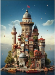 Puzzle Anatolian Torre di Fanciulla 1000 pezzi