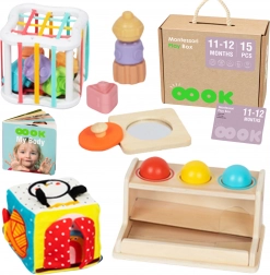 Tooky Toy montessori škatla 5v1 za dojenčke 11–12 mesecev