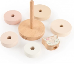 Drvena slagalica–tornjić s koluškom Ella Bieco