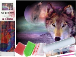 Diamond Painting Wolf Gaze 30x40 cm