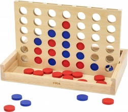 Viga wooden logic game 4 in a row