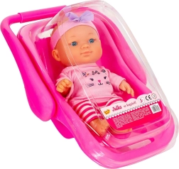 Punčka Julka v rožnatem nosilniku z banjico