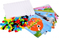 Šarena edukativna mozaika s čepićeima za djecu