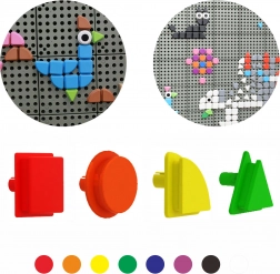 Masterkidz Set Clips in the Shape of Geometric Figures for STEM Boards