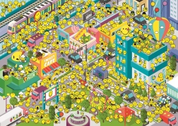 Puzzel 500 stukjes Waar is Smiley?