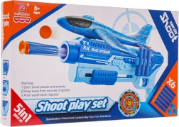 5-in-1 Foam Blaster with Airplane Launcher – Orange