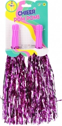 Pompon per cheerleading rosa per bambini (paio)