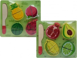 drevené ovocie na krájanie