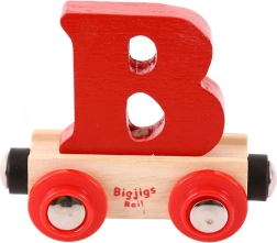 Wooden Wagon with Letter B – BIGJIGS RAIL