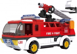 Jeu de construction compatible BLOXO pompiers – voiture, 170 pièces