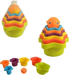 Piramide colorata per bambini 14x12x12 cm