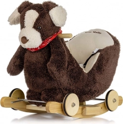 Bujany piesek z melodią i kółkami MILLY MALLY Polly Plus Brown Dog