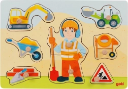 Fa behelyező kirakó – építőmunkás GOKI