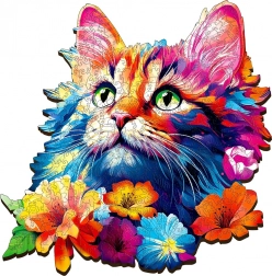 Wooden Puzzle Cat 200 Pieces