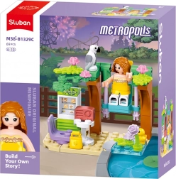 Klocki Sluban Huśtawka w Ogródku