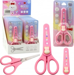 School scissors with a decorative cover 14 cm