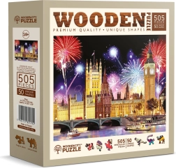 Puzzle in legno Londra notturna 505 pezzi – WOODEN CITY