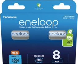 Eneloop AA akkumulátorok 2000 mAh 8 db