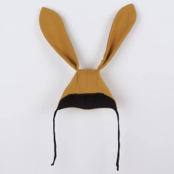 Cappellino neonato in cotone con orecchiette NEW BABY Favorite marrone