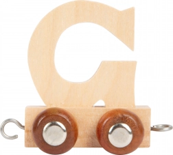 Wooden Train Car with Letter G for SMALL FOOT Wooden Railway