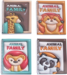 Unruled spiral notebook 14.5 × 21 cm, 60 pages – Animals