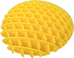 Jouet anti-stress fidget jaune 10 cm