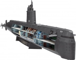 Metal 3D Puzzle METAL EARTH Premium – Submarine USS NAUTILUS