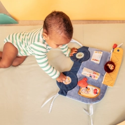 Pannello tessile per culla - cane Jules