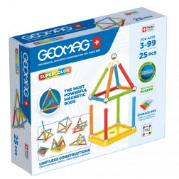Geomag Supercolor magnetic construction set, 25 pieces