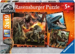 Ravensburger puzzle JURASSIC WORLD: Fallen Kingdom 3×49 darab