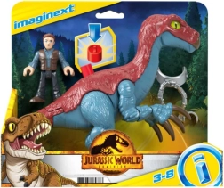 Imaginext JURASSIC WORLD – Therizinosaurus és Owen figurák