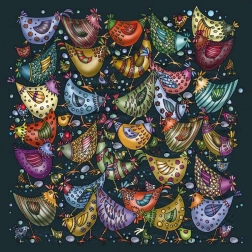 Puzzle quadrato Palapeli – mucchio di pulcini, 239 pezzi