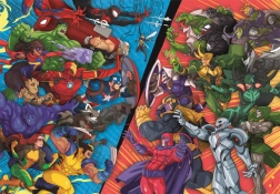 Puzzle Clementoni Marvel: Eroi vs. Cattivi 104 pezzi