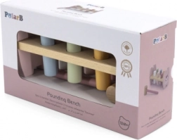 VIGA PolarB træbank med hammer Ræv Montessori