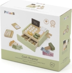 Polar B Wooden Cash Register for Kids - Green