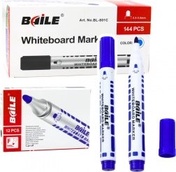 Set mit 12 blauen Whiteboard-Markern