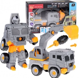 Super Bau-Auto-Roboter 2-in-1 – Bagger