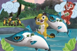 Puzzle CLEMENTONI Leo and Tig on the water MAXI 24 pieces