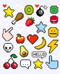 Pixele Patches small sheet