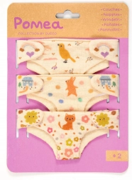 Djeco set of cloth diapers for dolls (3 pcs)