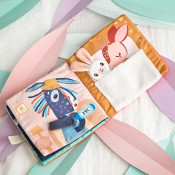 Libricino tessile con attività LILLIPUTIENS – Stella la cervetta e il suo doudou