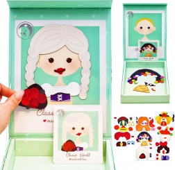 Puzzle magnetico principesse CLASSIC WORLD, 44 pezzi