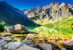 Puzzle 1500 pièces Morskie Oko – lever du soleil, Tatras