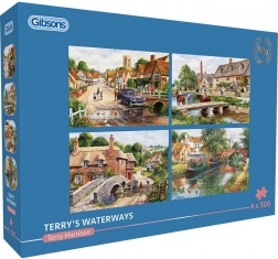 GIBSONS Puzzel Terry’s Waterwegen 4x500 stukjes