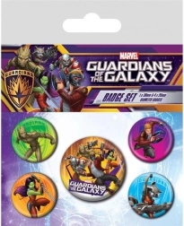 Guardians of the Galaxy Badge Set – 5 Pieces